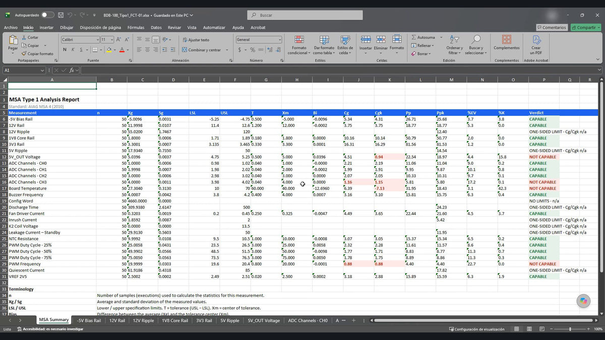 Clip: the Report Wizard in three steps; the exported PDF and Excel opened and scrolled